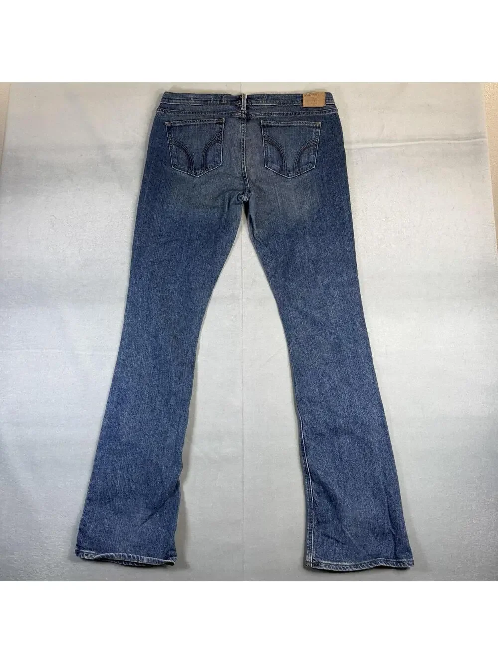 Vintage Y2K Hollister Cali Flare Jeans Womens 11L Blue Low Rise Medium Wash - Picture 3 of 8